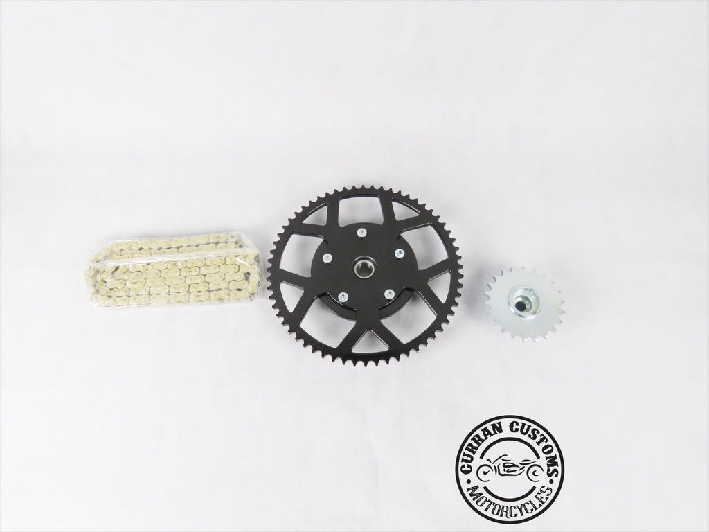 Matching 300 rear chain drive conversion kit with bearing offset